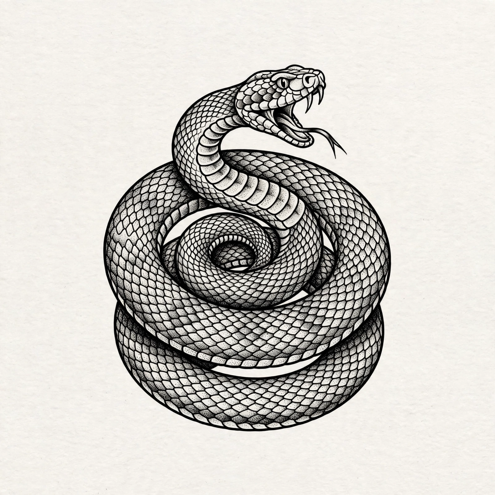 Snake and flowers